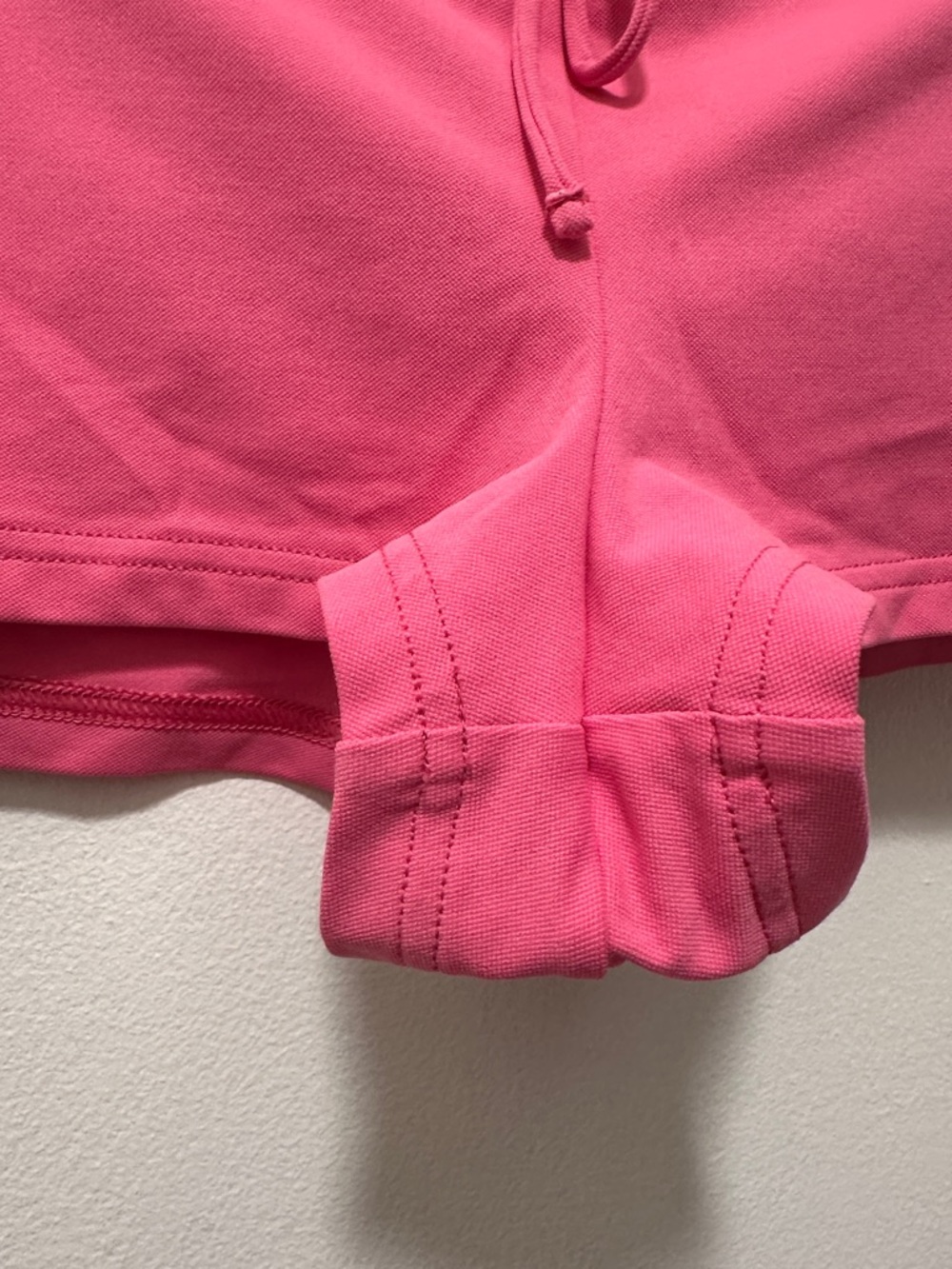 NWOT Ralph Lauren Hot Pink Drawstring Short Shorts - Picture 2 of 6